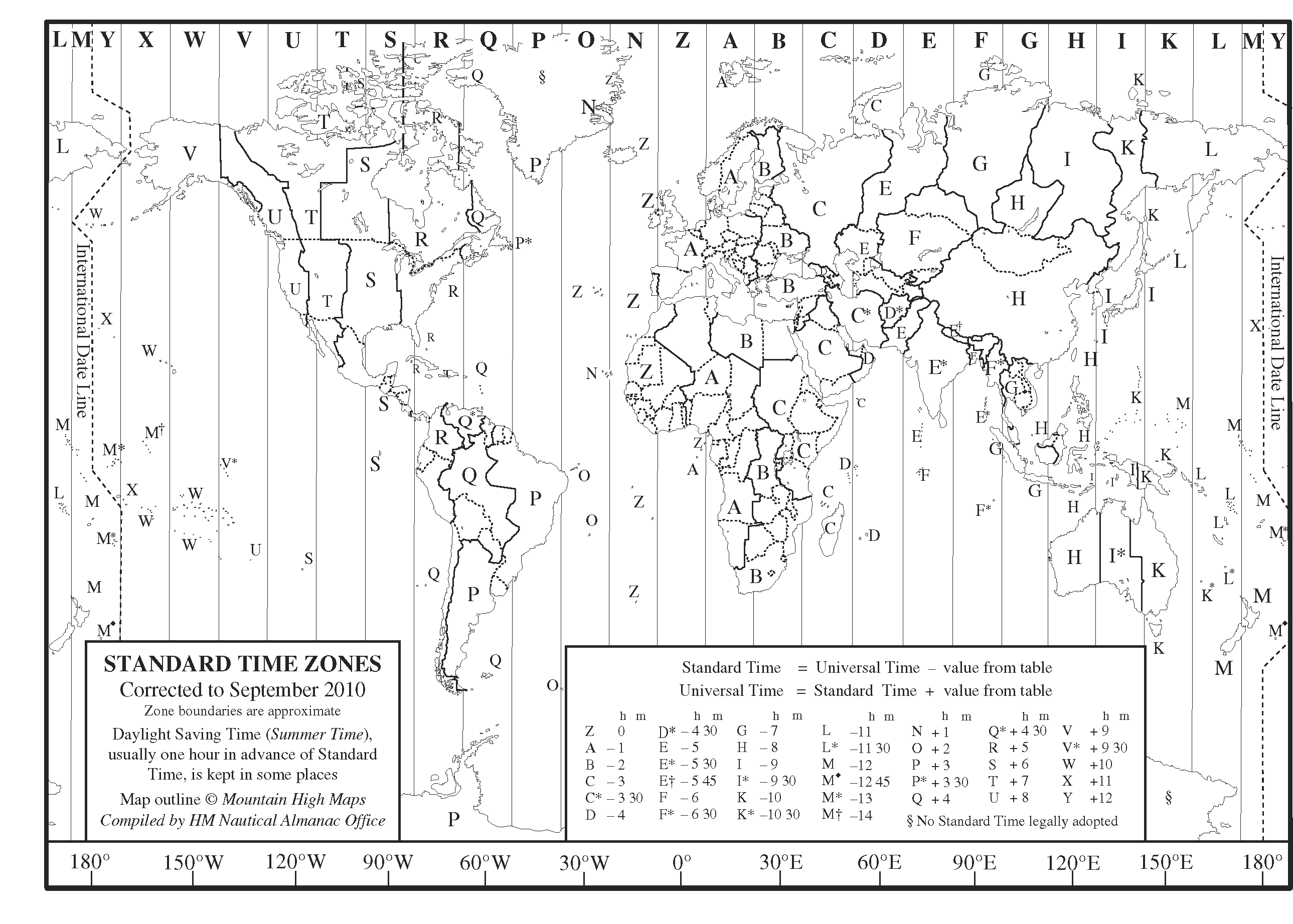 Image: Time Zone Map